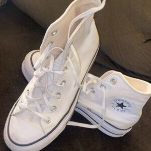 Converse White High Tops